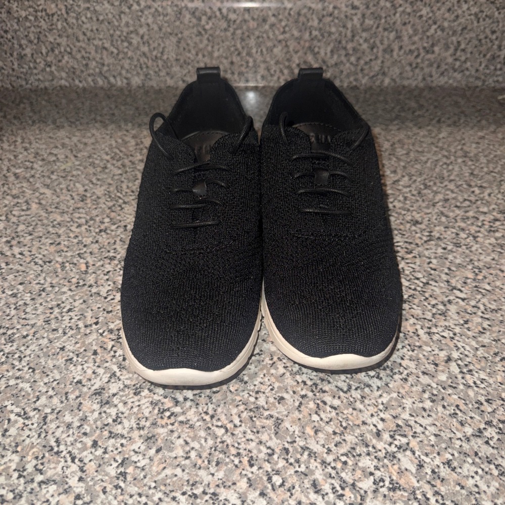 Cole Haan Zerogrand Stitchlite Womens 8.5B Black Knit Oxford Shoes Comfort - Picture 2 of 7